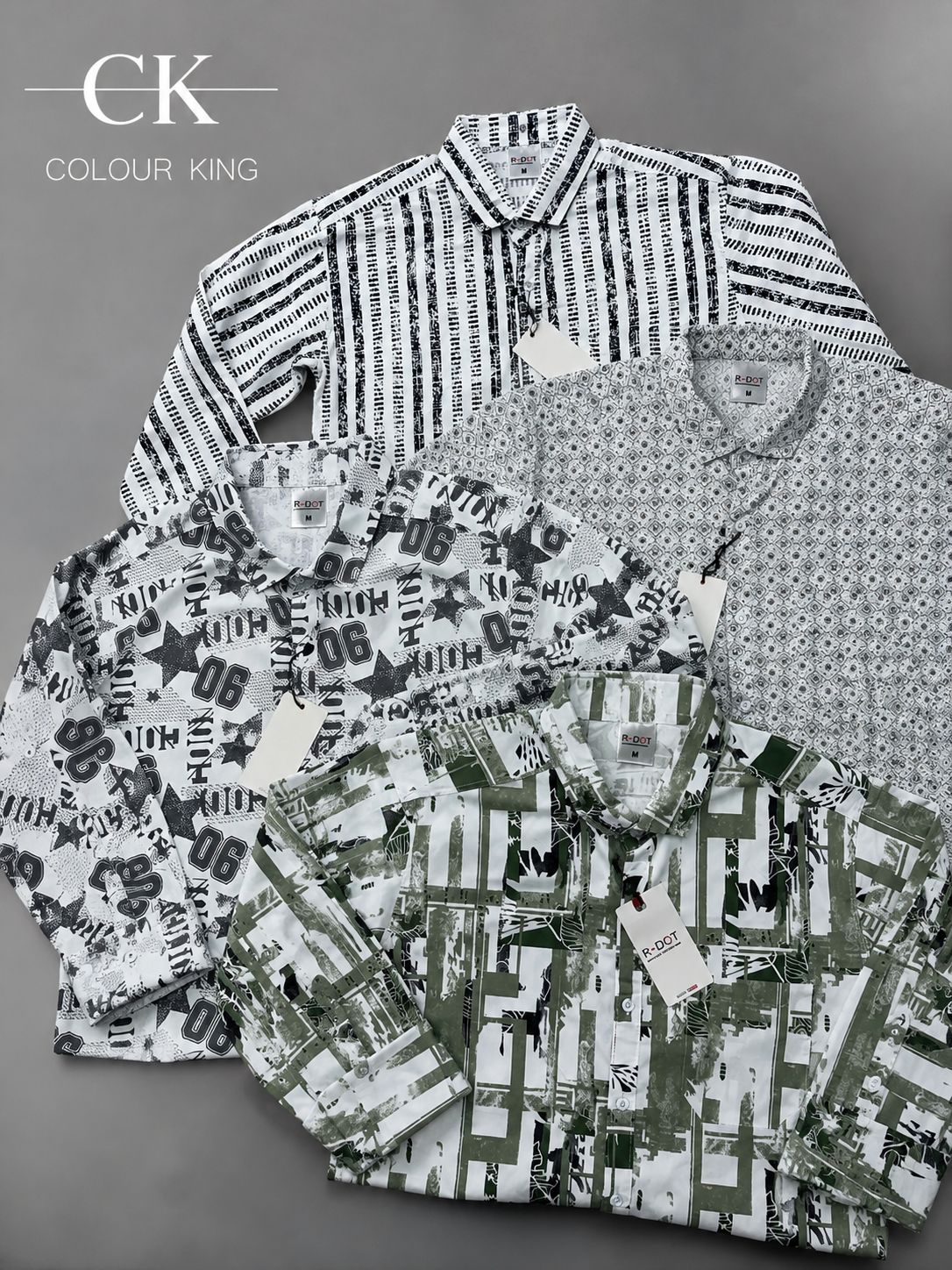 (Combo of 5) RBCasual Design Laffer Cotton Printed Shirts Rs. 1050