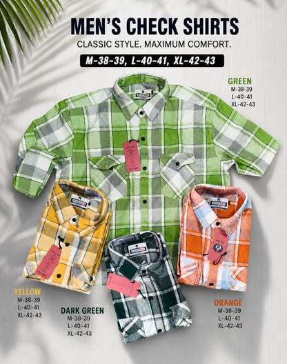 (Combo of 3) Russman Baggy DoublePocket Cotton Checked Shirt Rs. 1150