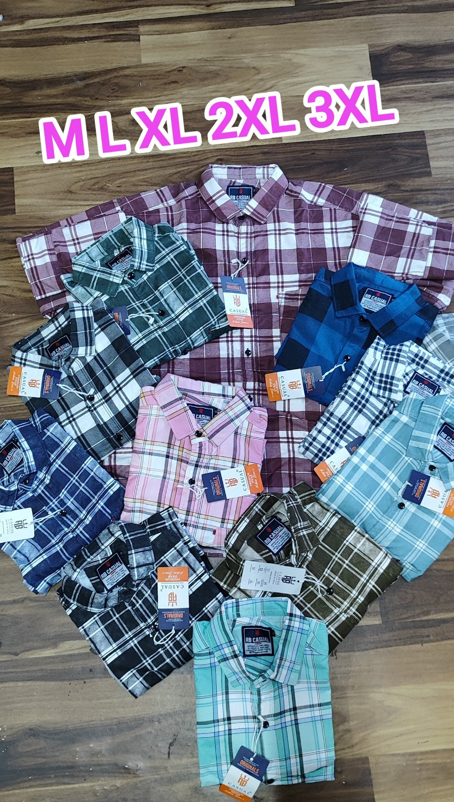 (Combo of 4) RB New Checked Shirts Rs. 999
