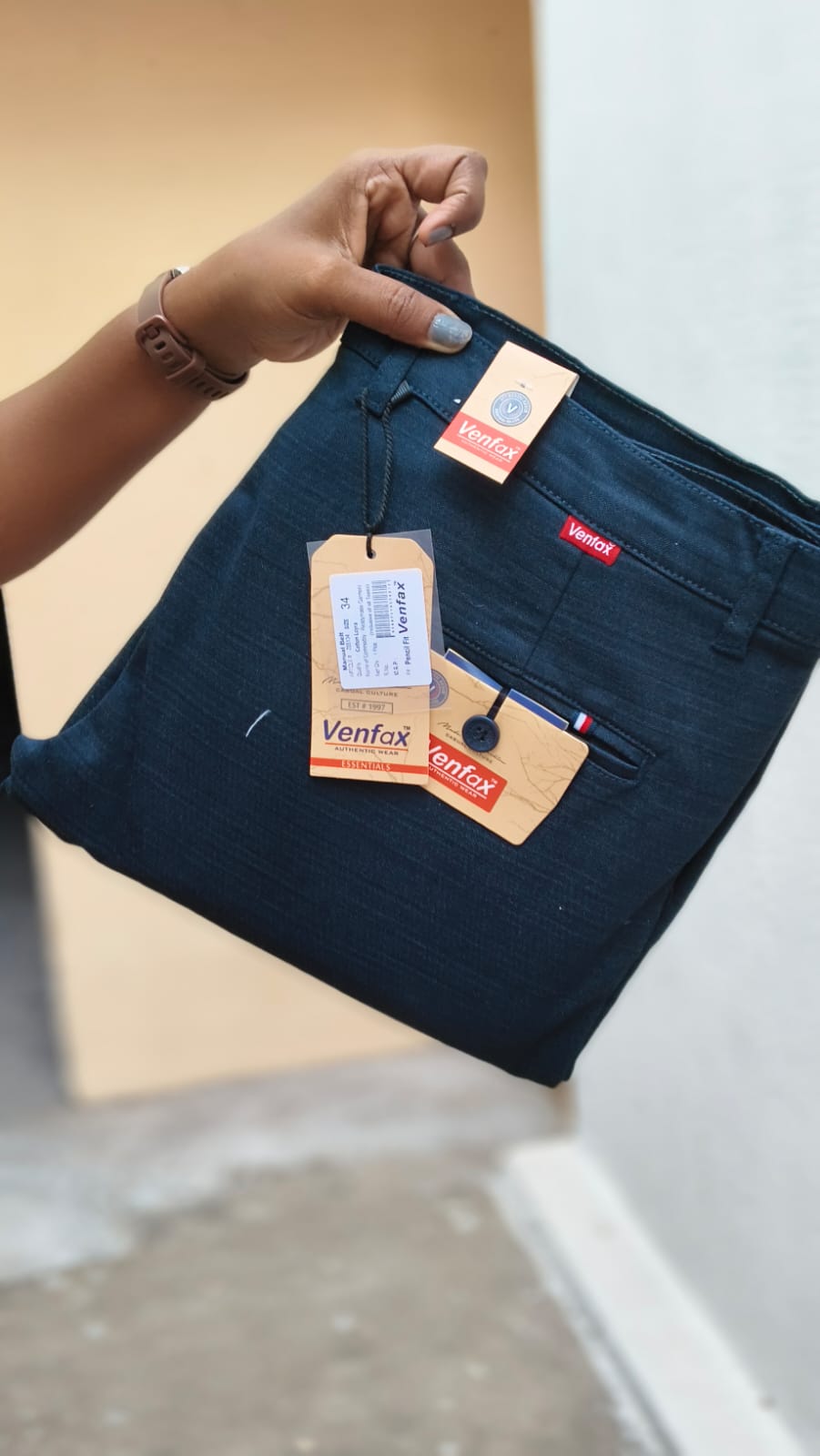 (Combo of 2)(32 To 38)VenFax Lenin Pure Cotton Men's Regular Pant Rs. 999
