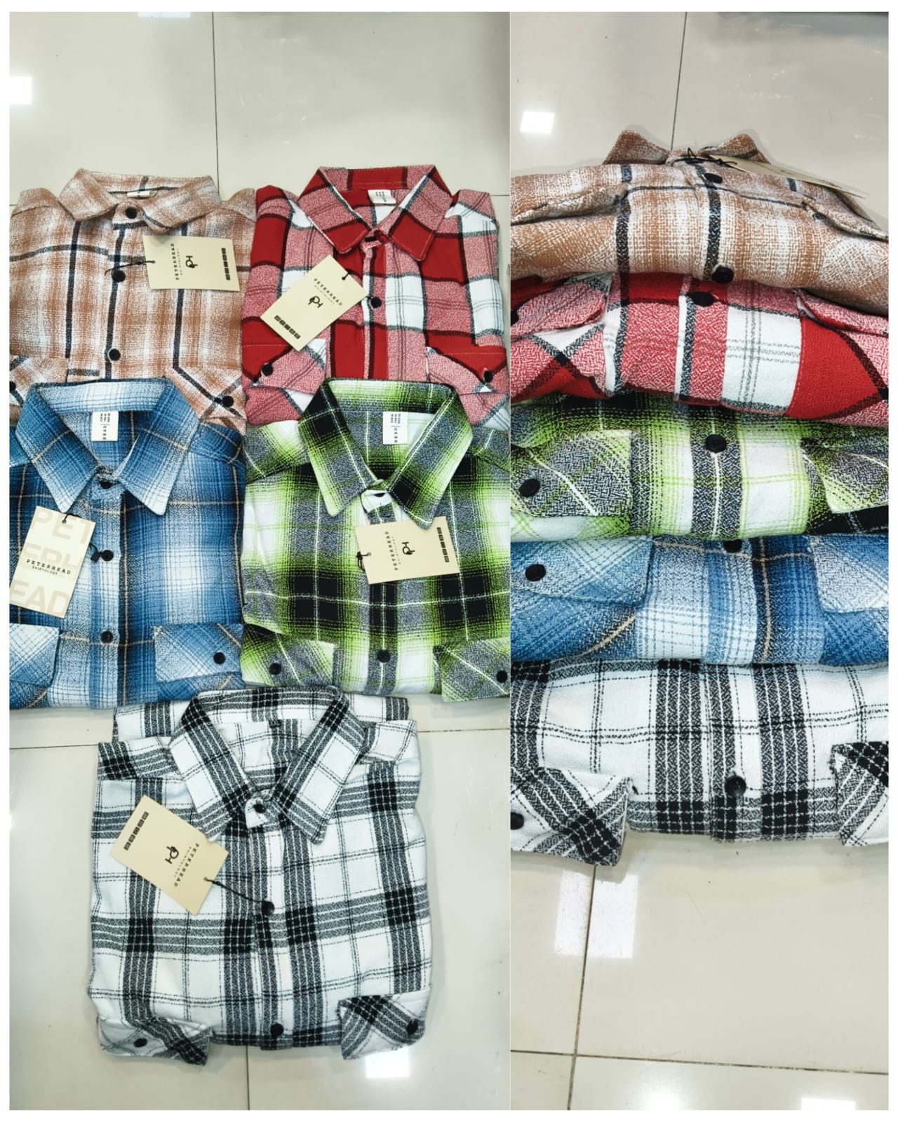 (Combo of 3) PH Baggy DoublePocket BackPrinted Cotton Checked Shirt Rs. 1150