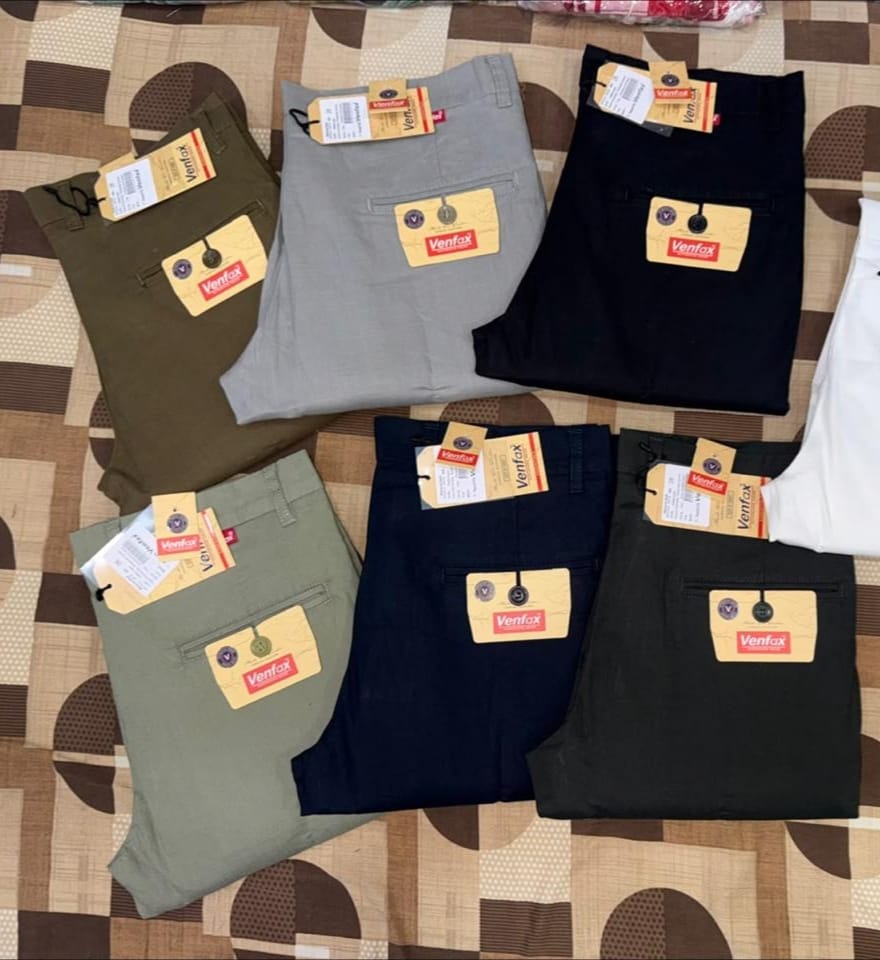 (Combo of 2)(32 To 38)VenFax Lenin Pure Cotton Men's Regular Pant Rs. 999