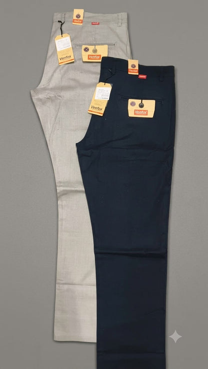 (Combo of 2)(32 To 38)VenFax Lenin Pure Cotton Men's Regular Pant Rs. 999