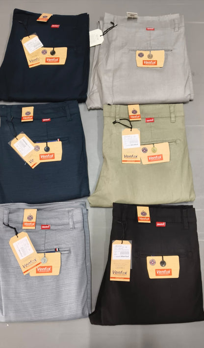 (Combo of 2)(32 To 38)VenFax Lenin Pure Cotton Men's Regular Pant Rs. 999