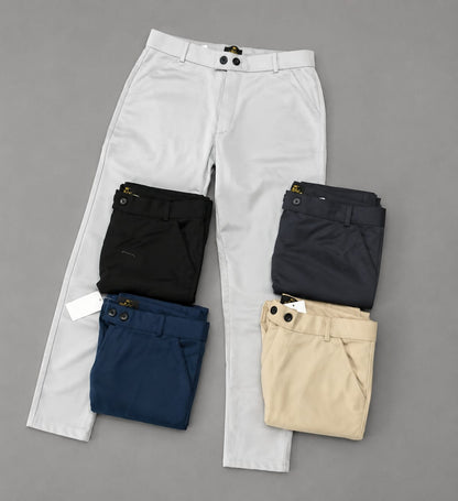 (Combo of 3) 28 to 38 Men's Polo Lycra Formal Regular Pant Rs. 1000