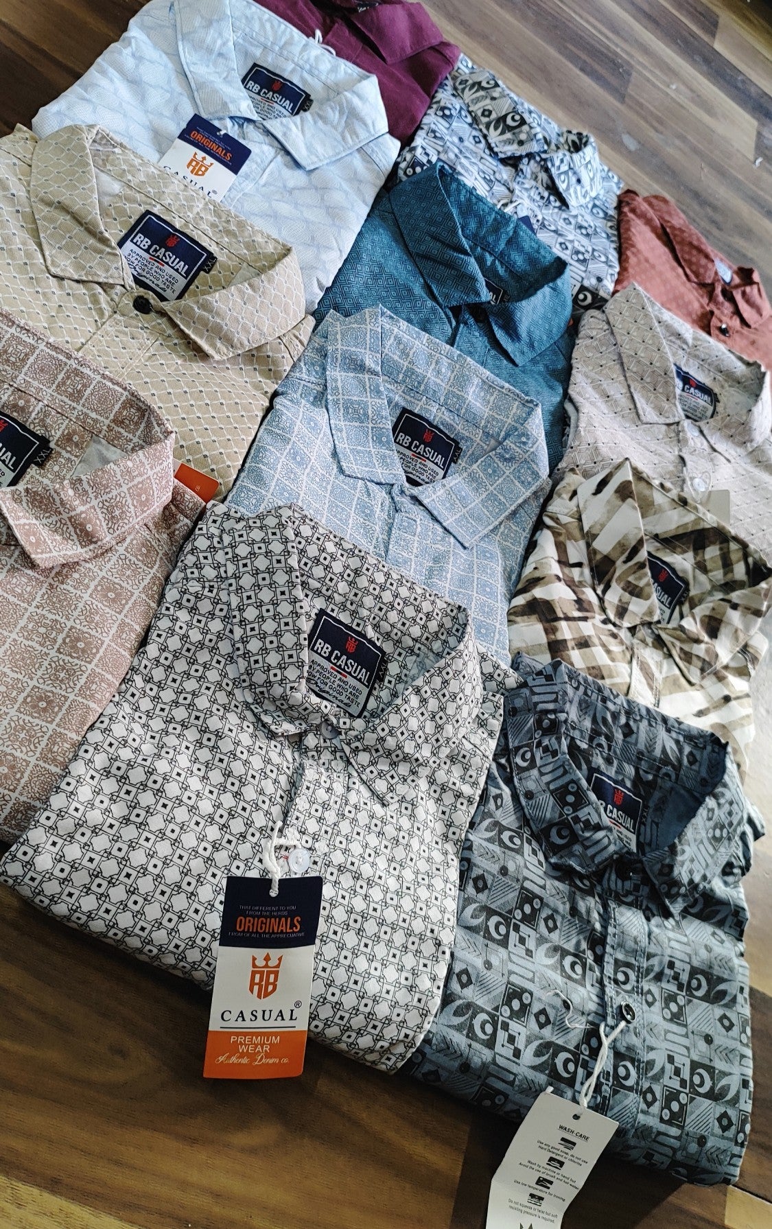 (Combo of 4) 2XL& 3XL RB Premium Twill Cotton Printed Shirts Rs. 1099