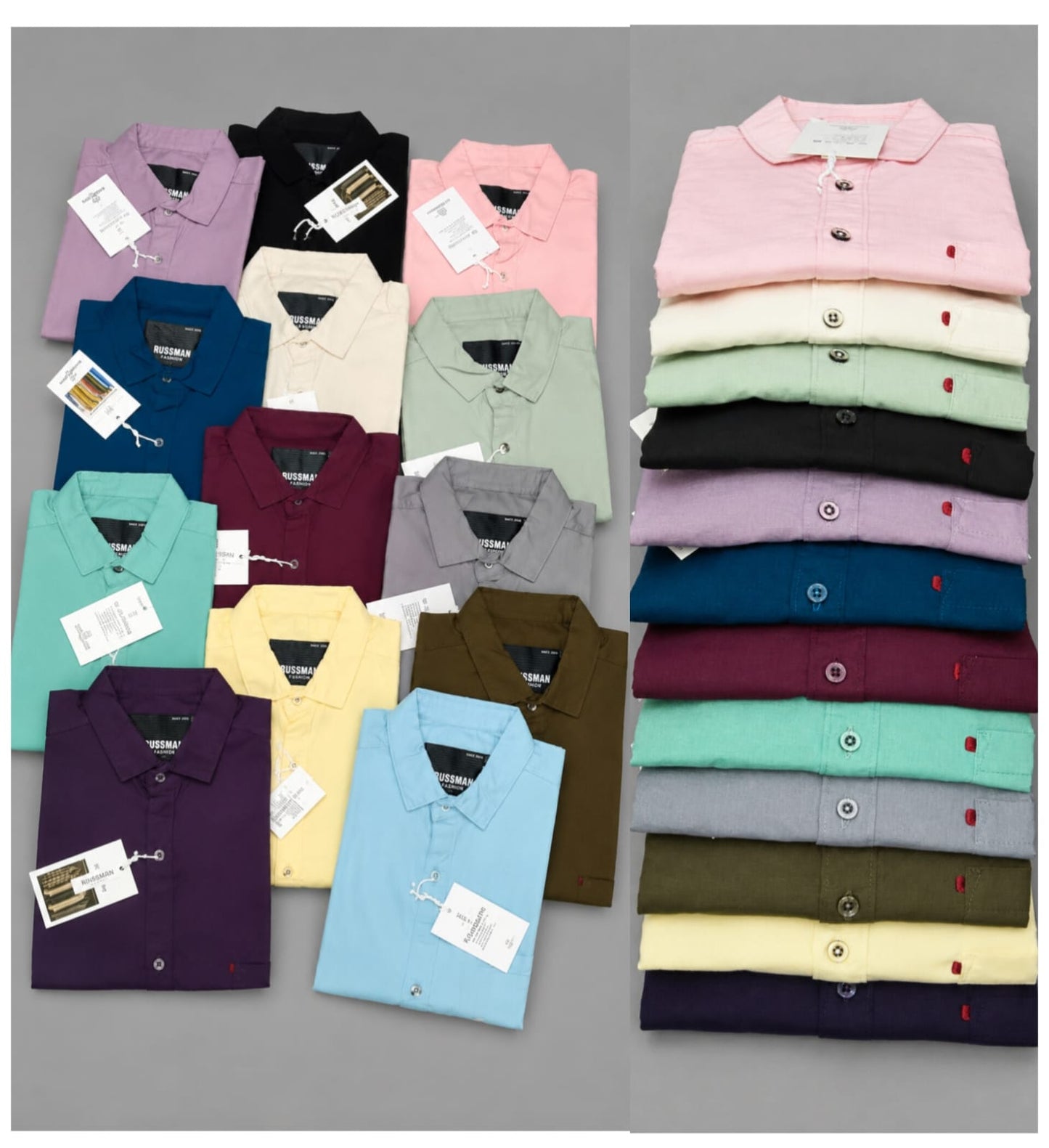 (Combo of 3)Russman Fine Linen Premium Cotton Half Sleeve Plain Shirts Rs. 1200