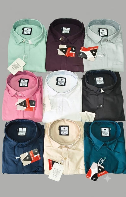 (Combo of 4) RedDot Premium Cotton Plain Shirts Rs. 1050