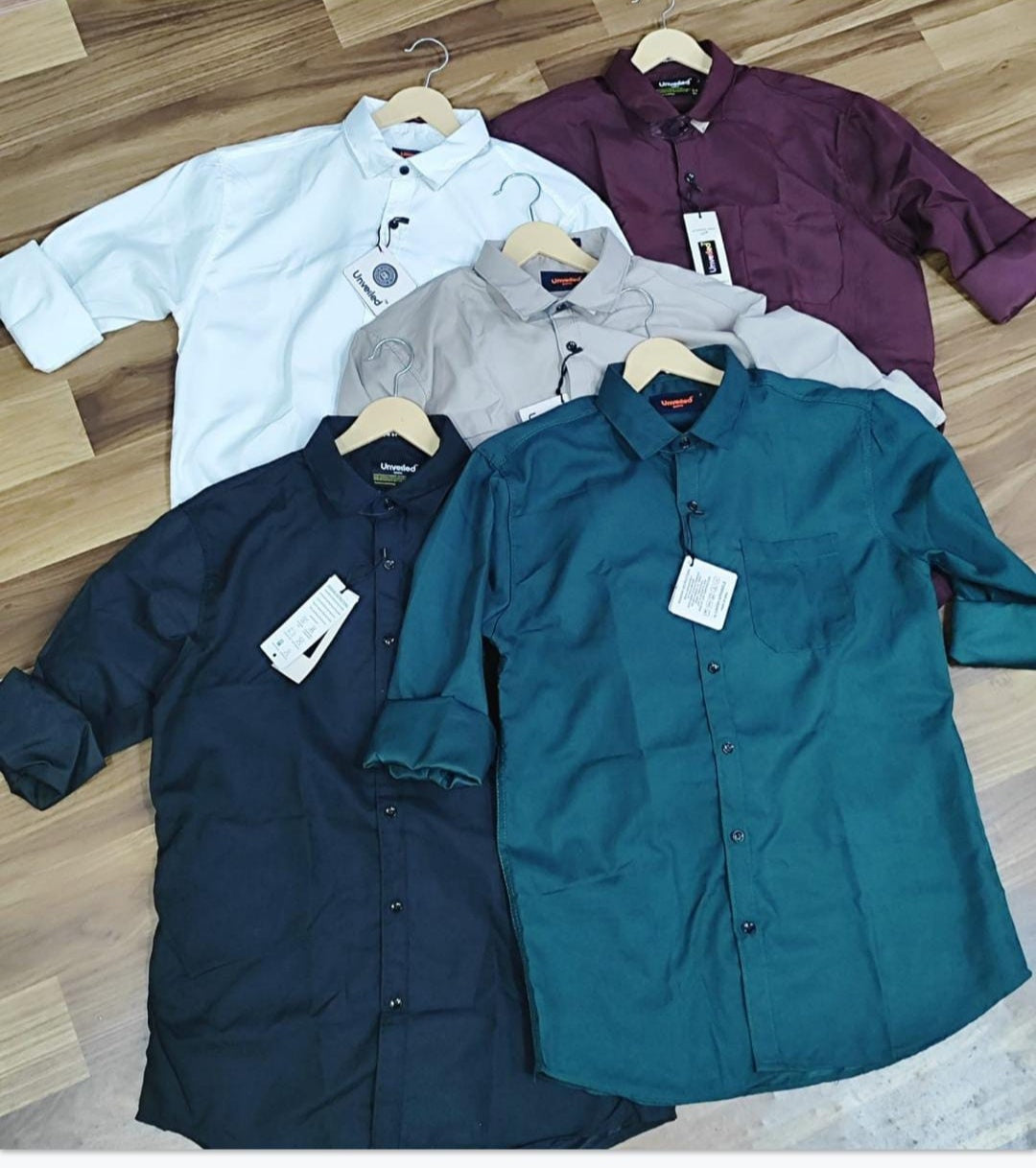 (Combo of 4) Big Size RedDot Premium Cotton Plain Shirts Rs. 1150