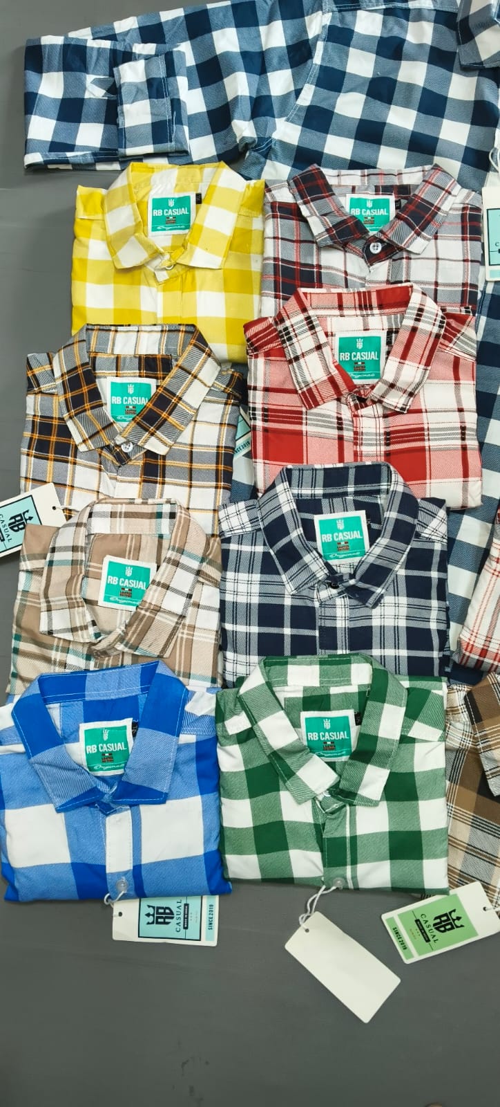 (Combo of 5) RBCasual Checked Only Laffer Cotton Shirts Rs. 1100