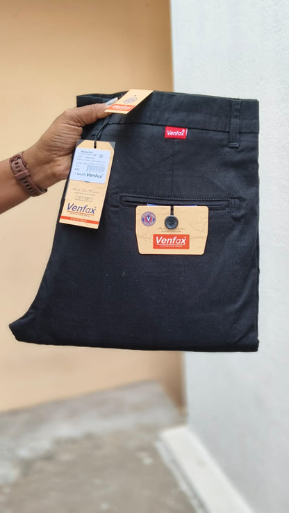 (Combo of 2)(32 To 38)VenFax Lenin Pure Cotton Men's Regular Pant Rs. 999
