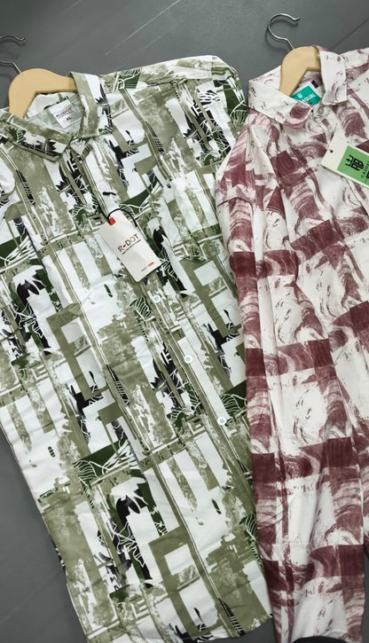 (Combo of 5) RBCasual Design Laffer Cotton Printed Shirts Rs. 1050