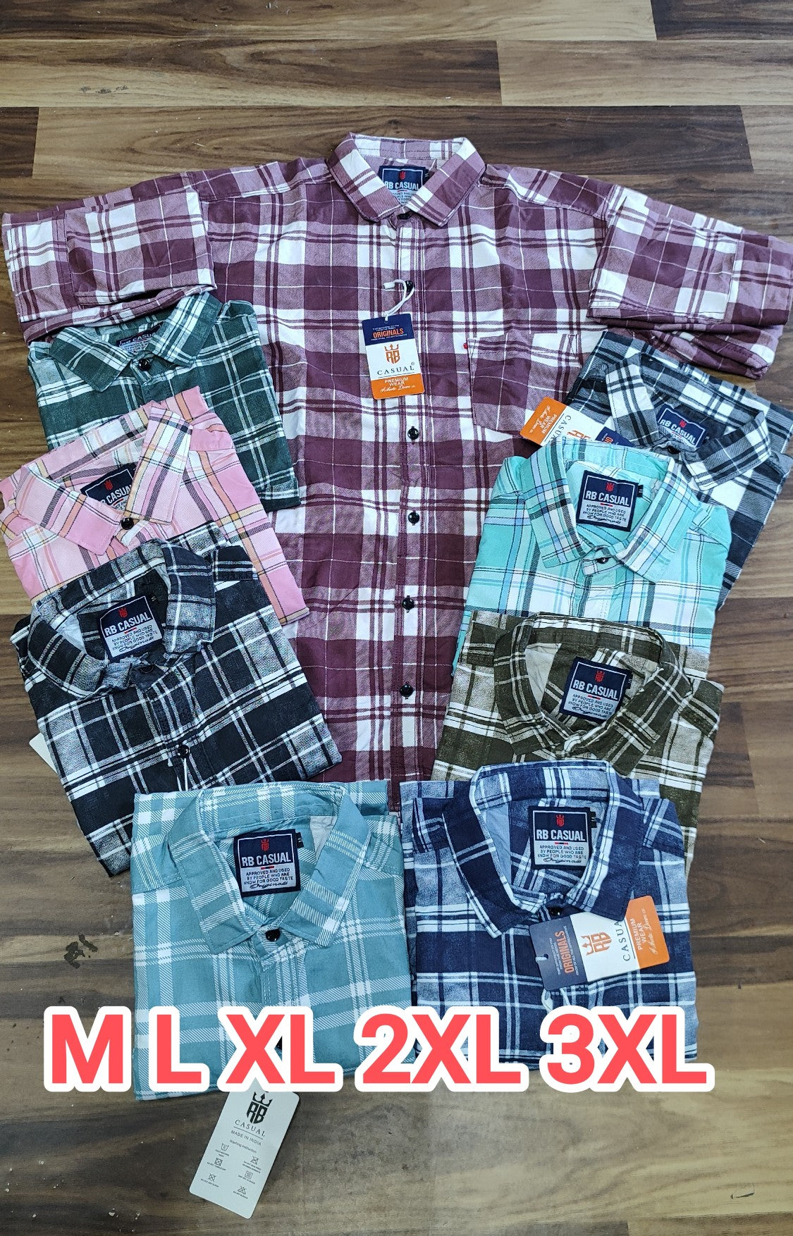 (Combo of 4) RB New Checked Shirts Rs. 999