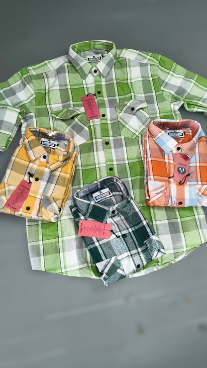 (Combo of 3) Russman Baggy DoublePocket Cotton Checked Shirt Rs. 1150
